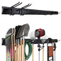 66'' Heavy-Duty Garage Tool Organizer Wall Mount – 720lbs Capacity Metal Rack with Adjustable Hooks for Rake, Broom, Shovel, Snowboard & Garden Tools