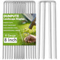 Heavy Duty 8 Inch Galvanized Landscape Staples Stakes, 25 Pack 8 Gauge - size: 8inch