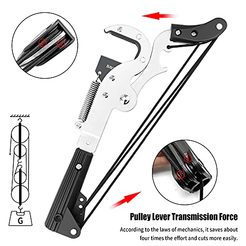 BAYTORY Extendable Tree Pruner Shears Head and Saw without Pole