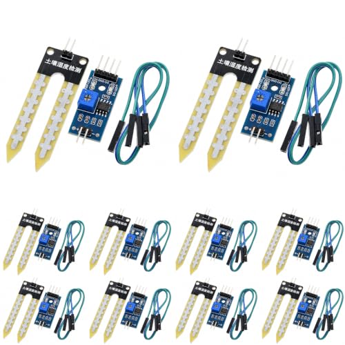 10-Pack Soil Moisture Sensor Module, LM393, Analog Digital