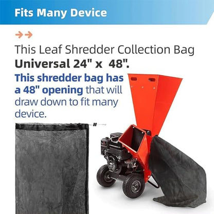 24x48 Inch Universal Wood Chipper Leaf Collection Bag