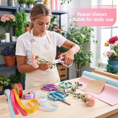12PCS Flower Scissors, Premium Stainless Steel Garden Scissors - size: 12PCS Standard