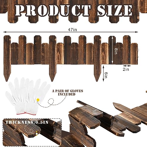 Bucherry 2 Pcs Wood Garden Edging Border No Digging Landscape Edging