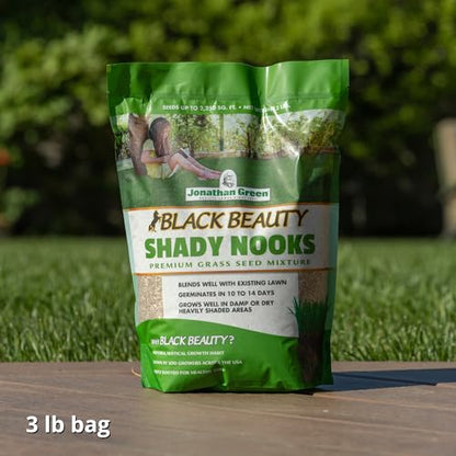 Jonathan Green Black Beauty Shady Nooks Grass Seed - 3 lb - size: 3 lb