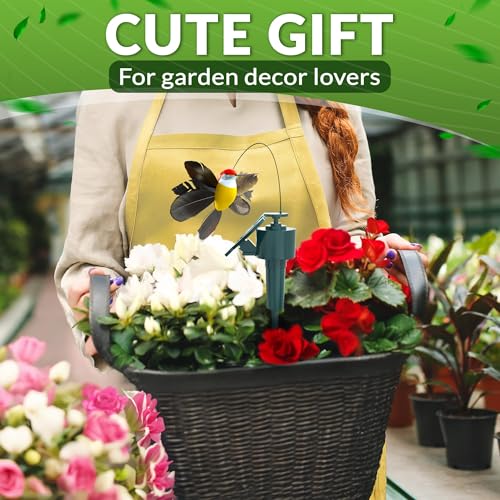 Solar Hummingbird Garden Stakes 3 Pcs, Fluttering Yard Decorations
