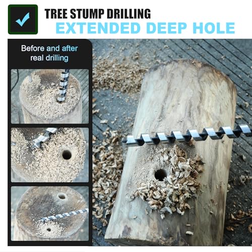 1" X 7.87" Auger Bit for Wood, 26x200mm Hex Long Auger Drill Bit - size: 1" (26mm)diameter, style: 7.87 inch / 200mm Length