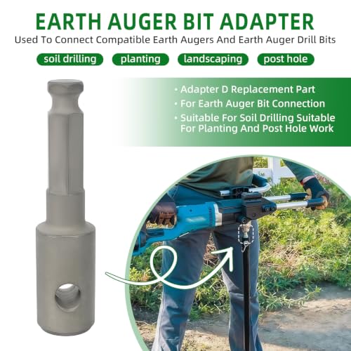 327687-6 Earth Auger Bit Adapter D Compatible with Makita