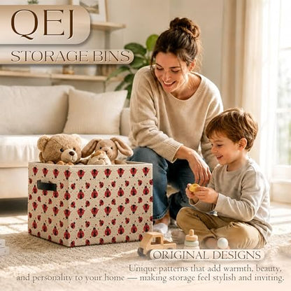 Cute Ladybug Storage Basket Bin - color: Zoon Ladybug yell