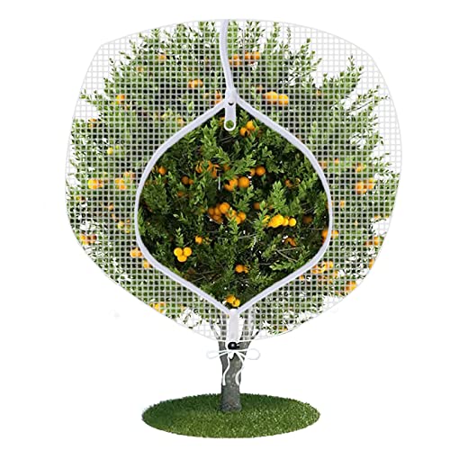 FONUNO Fruit Tree Netting with Zipper Birds Netting for Fruit Trees, White - color: White, size: 71 x 75 inch - 1 Pack