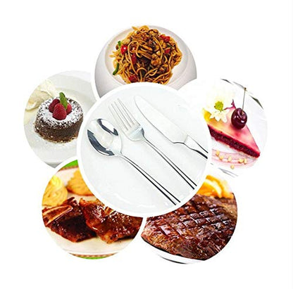 10pcs Long-handled Korean Stainless Steel Fork - color: 10pcs