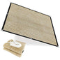 Alion Home HDPE 50% Sun Block Garden Netting Mesh - Beige (6' x 20', Beige) - color: Beige, size: 6' x 20'
