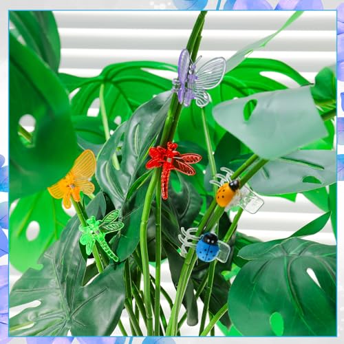 100Pcs Orchid Clips Butterfly Ladybug Plant Clips Orchid Support Clips
