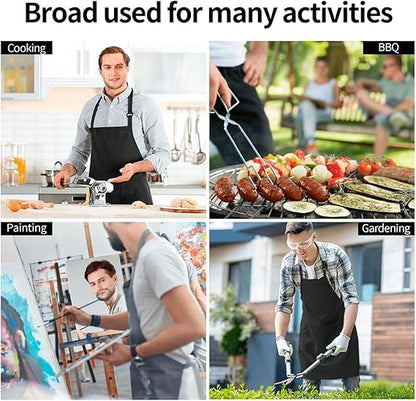 Funny Apron for Men Women Baking Gardening Sewing BBQ Waterproof Cute Gifts - color: Highland Cow