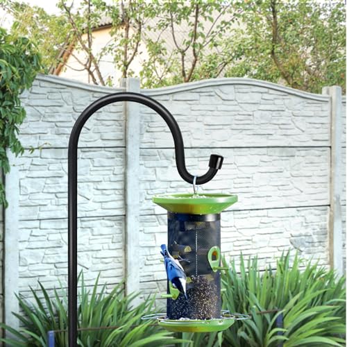 GOFORWILD 2 Pack Adjustable 49 Inch Shepherd Hooks for Bird Feeder Outdoor - size: 49 Inch