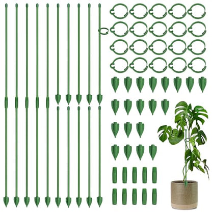 20 Pcs Plant Support Stakes, Garden Stakes for Indoor Plants - size: 20pcs 12.8inch
