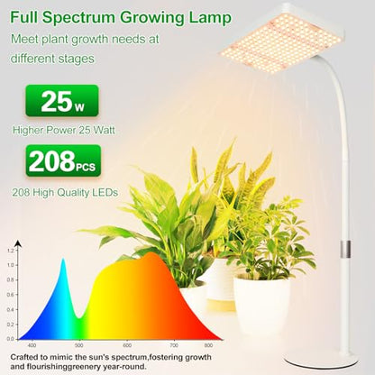 Tabletop Grow Light Desk Grow Lights for Seed Starting with Timer - size: 1Head-Timer