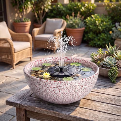 Succulent Pots 12 Inch, Ceramic Bonsai Planter, Texture Red - color: Texture Red-1, size: 12 Inch