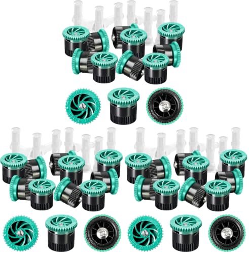 10 Pieces Variable Arc Nozzle, Pop-up Sprinkler Heads Replacement Compatible with Most of 360 Degree Adjustable Pop Up Sprinklers Spray Head for Garden Lawn Irrigation (4AN) (Pack of 3) - size: 4AN (Pack of 3)