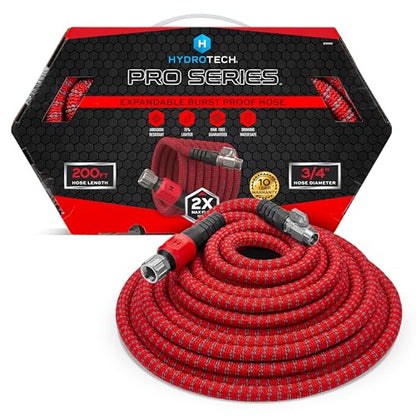 HydroTech Pro Series 200 ft Max Flow Garden Hose, 3/4 in Diameter - size: 200 Feet