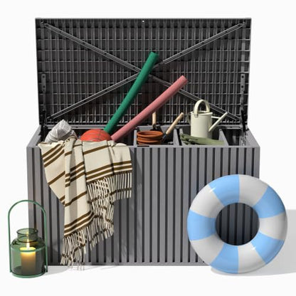 Veradek Everything Box - 120-Gallon Outdoor Storage Box - color: Grey