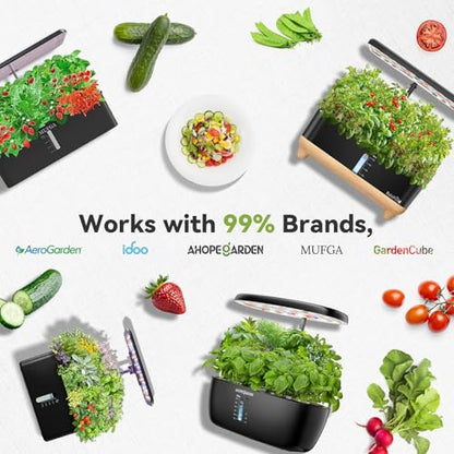 inbloom Fruit Seed Pod Kit for AeroGarden, Ahopegarden, GARDENCUBE, MUFGA, iDoo Hydroponics Growing System, 7-Pods (350+ Seeds Include Strawberry, Tomato, Cucumber, Pea, Ruby Queen Beet) - color: Fruit, size: 7-pod