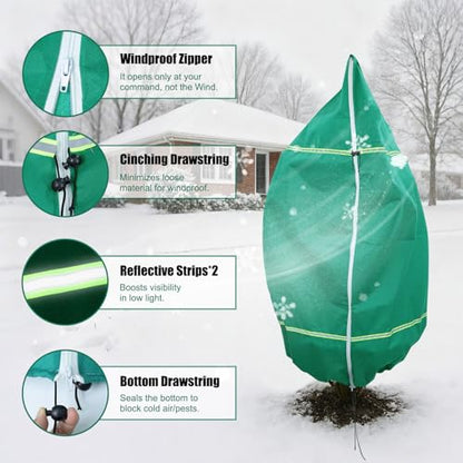 IC ICLOVER Plant Covers Freeze Protection, 47"x71" Frost Blankets, 4 Pack - size: 47"x71", 4-Pack
