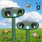 2Pack Ultrasonic Deer Repellent Devices, Animal Repeller Outdoor