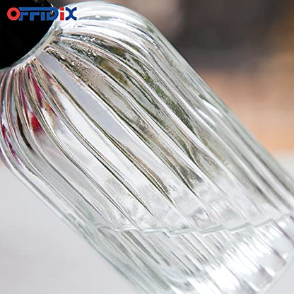 OFFIDIX Spray Bottle Glass Plant Mist Clear Watering Can for Inside 13.5oz - color: H-Clear