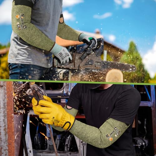 Schwer CORE ANSI A5 Cut Resistant Arm Sleeves, Flame-resistant, S081 - size: 1 Pair