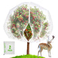 2 Packs 10x10FT Fruit Tree Netting with Zipper, 60-Mesh PE Pest Barrier - size: 10 * 10FT