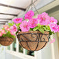 LaLaGreen Black Hanging Planter (14 in, 2 Pack) Metal Plant Pots with Chain - size: 14" (36 cm) x 2 Pack