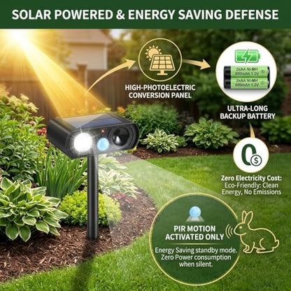 2026 Upgraded Sonic Fortress Pro Deer Repellent Devices 2Pack