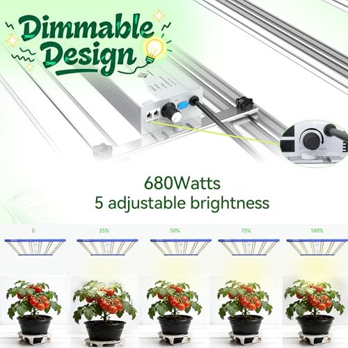 FARMLITE 680W LED Grow Lights for Indoor Plants Full Spectrum Growing Bar - size: BL-680watts