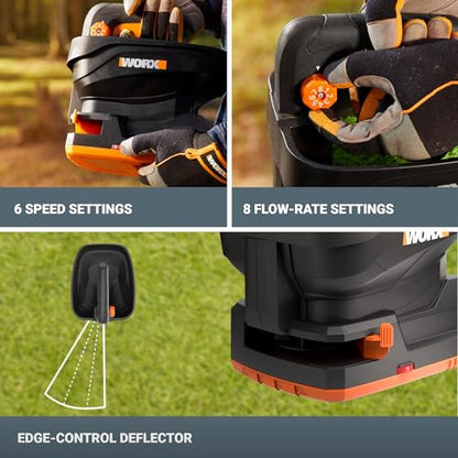 WORX Cordless Broadcast Spreader, 20V Seed Spreader, WG869.9 - style: Tool Only