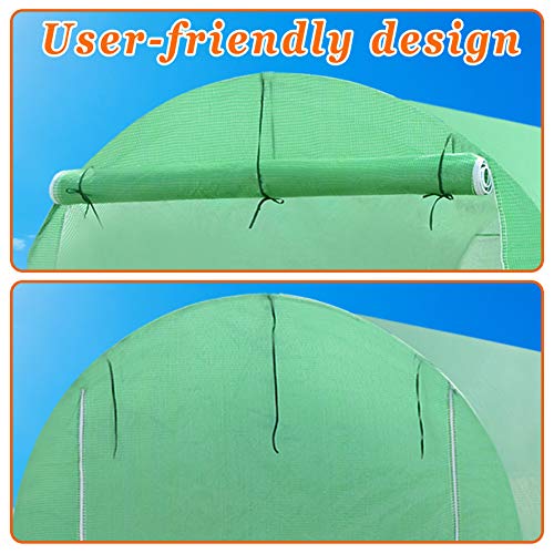 Greenhouse Replacement Cover Outdoor Larger Walk in Greenhouse Replacement Top Tarp(10'X7'X6' (Cover Only))