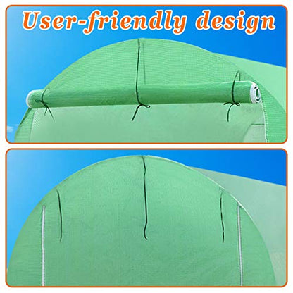 Greenhouse Replacement Cover Outdoor Larger Walk in Greenhouse Replacement Top Tarp(10'X7'X6' (Cover Only))