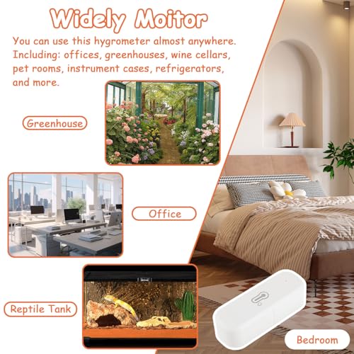 WiFi Hygrometer Thermometer Sensor (2 Pack) - size: 2 Pack