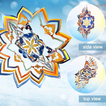 Wind Spinner Mandala Starry Sky Design, Mandala Decoration & Gift - color: Mandala Starry Sky