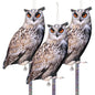 Owl to Keep Pigeons Away, 3 Pack Fake Owls, Pigeon Scare - color: Amazed Eagle 3pc