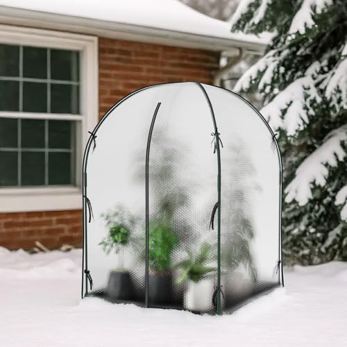 DoCred Greenhouse for Outdoors, 47x47x71 Inch Mini Greenhouses Tent - size: 47x47x71 Inch