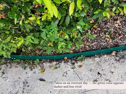 Anleolife 8-inch Green Steel Garden Edging - color: Green, style: 8 inch tall
