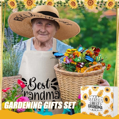 Lasnten 16 Pcs Christmas Garden Tools Set for Women Birthday Garden Gift - style: Grandma