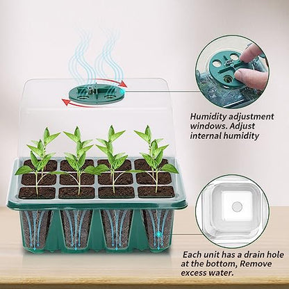 Idealife Seed Starter Tray, Seed Propagation Station with Grow Light,5 Pack - size: 5 Packs