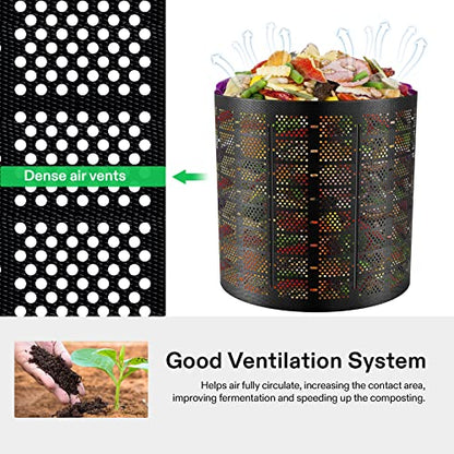 VIVOSUN 220 Gallon Outdoor Compost Bin, Expandable Composter - size: 220 Gallon