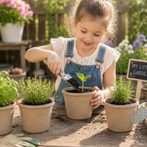 20 Pack 5 Inch Biodegradable Nursery Peat Pots