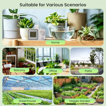 Solar Drip Irrigation System, Automatic Plant Watering Kit for 15 Plants