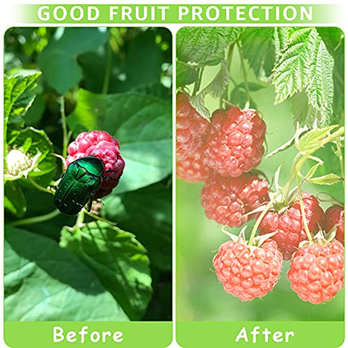 MIXC 100 Pcs Fruit Protection Bags, 12"x16" Fruit Net Cover with Drawstring - size: 12''×16''