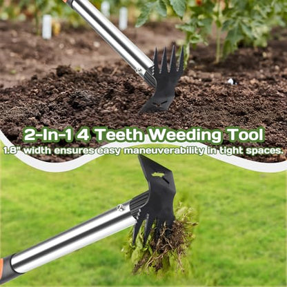 3 Pack Weed Remover Tool, Manual Weeders Set for Garden Cracks, Flower Bed - size: 16" Handle