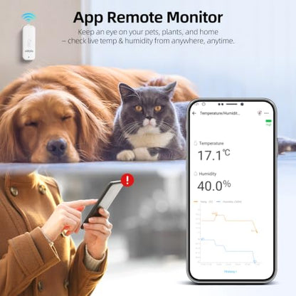 eMylo Zigbee Temperature Humidity Sensor-3 Pack, IP65 Waterproof