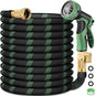 75 ft Non-Expandable Garden Hose, Flexible Ultra Lightweight Durable, Kink-Free Water Hose with 10 Function Sprayer - Non-Tangle,Puncture Proof pipe, Easy to Store, All-Weather Use Garden Hoses